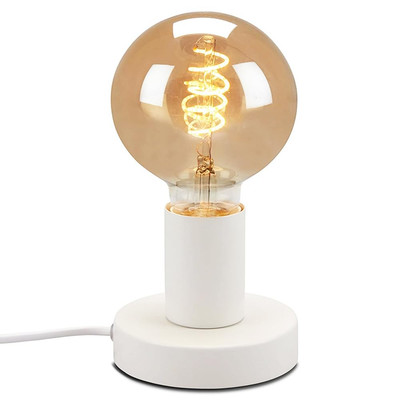 Industrial Table Lamp Base, E26 E27 Lamp Base without Shade, Mini Short Desk Lam