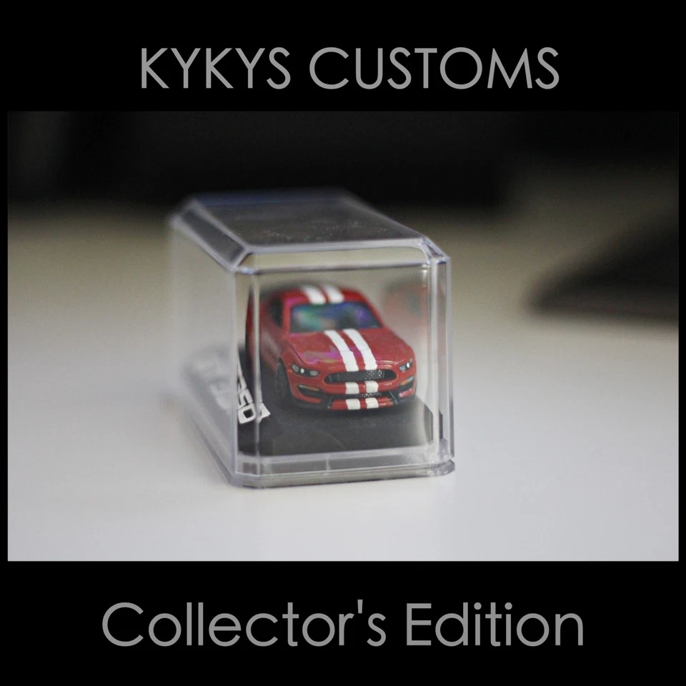 KYKYS Collector's Edition Hot Wheels Ford Shelby GT350R in Red / White Stripes - Image 3 of 4