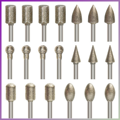 Diamantfräser Set 20-teilig Schleifstifte für Dremel 1/8 Zoll Zubehör Gravur