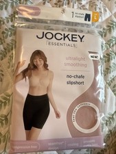 Jockey Essentials Womens Ultralight Smoothing No Chafe Slipshort Size Large Rose