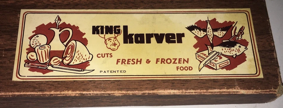 Bonito cuchillo King Karver 12" en caja corta alimentos frescos y congelados con hoja de sierra para cortar Foto 3 de 4