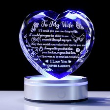 Romantic Gifts for Wife from Husband with Colorful Led Base Wife Gifts from Husb