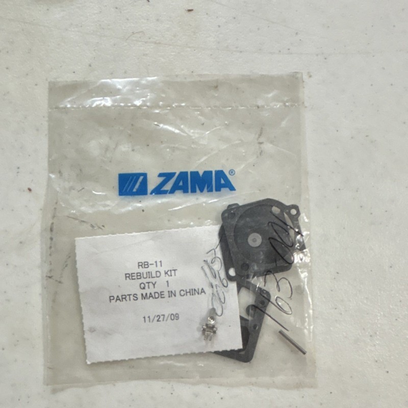 ZAMA RB-11 Rebuild Kit RB-11 Model MPN Black Plastic 1 Pack 2009