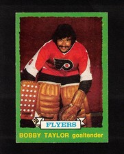 1973-74 BOBBY TAYLOR #238 ROOKIE EX-MT OPC Flyers GOALIE Star NHL Hockey Card RC. rookie card picture