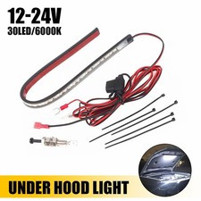 Under Hood Smd-led Light Strip Kit Universal White High Light Bright Auto Onoff