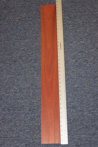 Tablero de madera de sangre 36 X 4 X 0,88" plano aserrado.