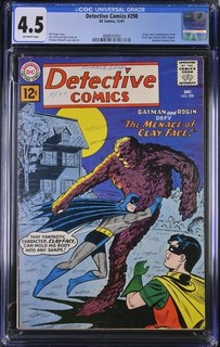 Detective Comics #298 CGC 4.5 Great Book! 1st App of Silver Age Clayface 1961