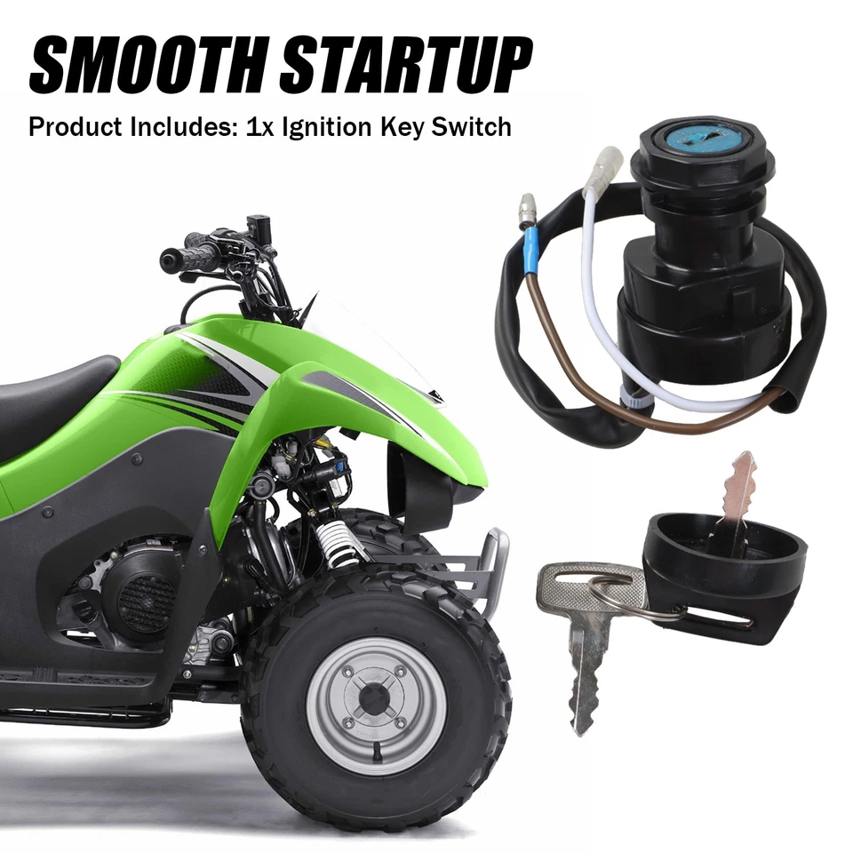 1x Interruptor de llave de encendido para Kawasaki KFX50 03-06 KLT200 81-84 KLT250 81-85 KLF300 Foto 3 de 4