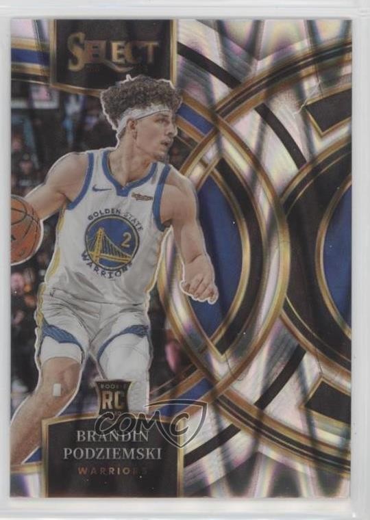 2023-24 Panini Select Premier Level Tectonic Prizm Brandin Podziemski #104 17w0
