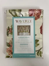 Waverly Home Classics Scalloped Valance Citrus Garden Pear