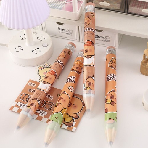 Wooden Giant Pencil Capybara Huge Pencil Students Stationery Supplies - Picture 6 of 9