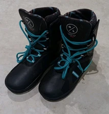 Lightly Used Hyperlite Murray Black Wakeboard Boots Size 11 US - Free Shipping