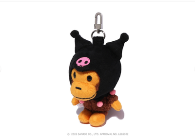 BAPE® x SANRIO CHARACTERS PLUSH DOLL KEYCHAIN ​​Hello Kitty