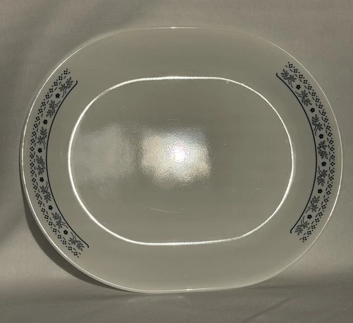 Corelle BLUEBERRY Summer Impressions Oval Platter 12” vintage 