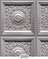 Dollhouse Wallpaper Ceiling Rosette Panel Silver Dollhouse Wallpaper Ceiling Rosette Panel Silver