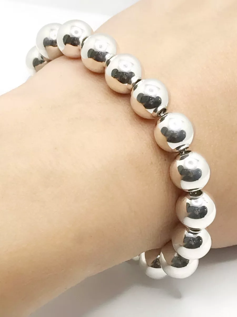 Tiffany & Co Sterling Silver XL 14MM Ball Bracelet – QUEEN MAY