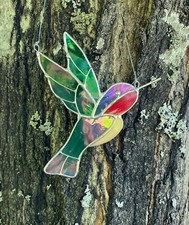 Stained Glass Littlest Hummingbird Sun Catcher