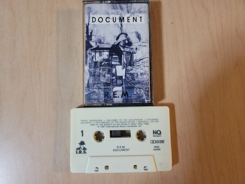 R.E.M. Document Cassette Untested