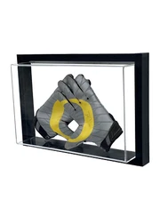 Framed Acrylic Wall Mount Football Glove Display Case UV Protecting Secure Mount