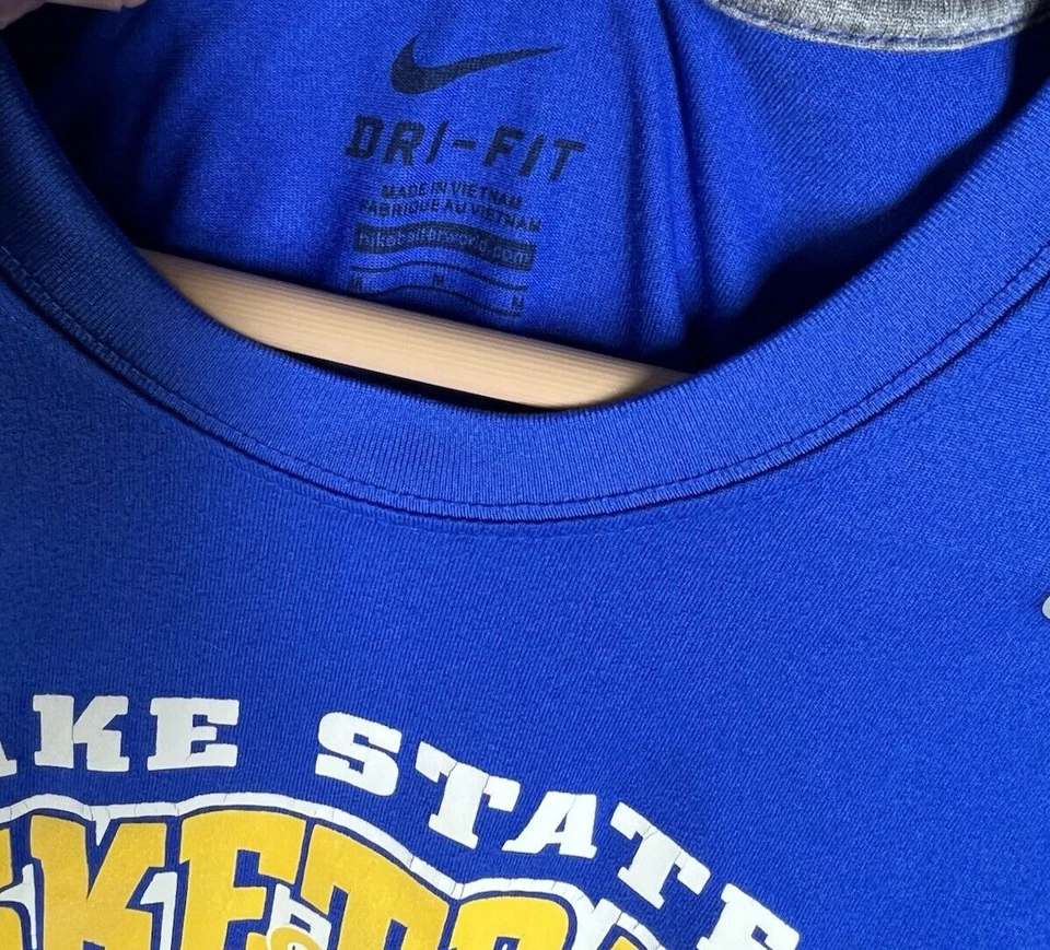 Nike Dri-Fit Legend Manga Larga Entrenamiento M Camisa Azul Para Hombre Lake Superior State Foto 3 de 4