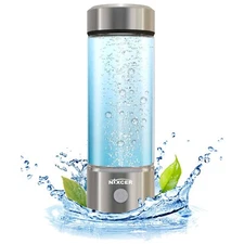 NIXCER HYDROGEN 3 MIN SPE PEM TECH 2025 MODEL 420ML PORTABLE HYDRO WATER BOTTLE