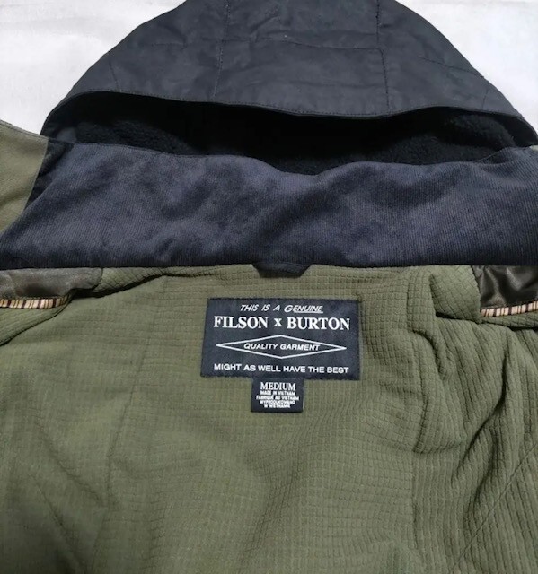 FILSON ✕ BURTON wax cotton jacket snowboard jacket size M