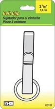 NEW HY-KO KC182 METAL BELT CLIP SPLIT KEY RING 2 7/8" 5187877