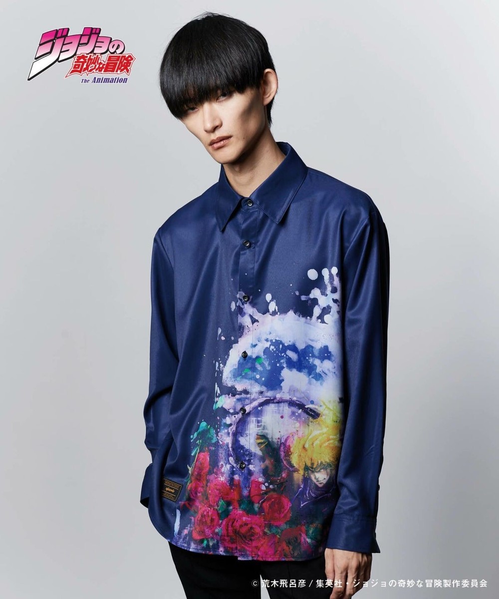 glamb] GB0124/JJ03 : Dio Brando Shirts Navy size：XS-XL From