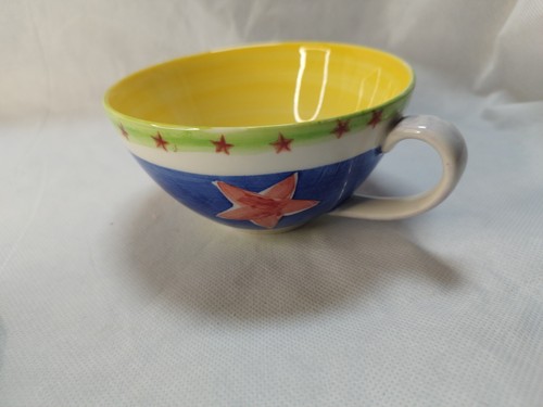 Whittard of Chelsea large cup and saucer, coloured stars - Picture 6 of 10