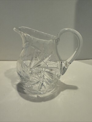 Rogaska Boris Kidric Crystal -RGS32 Star & Pinwheel - Small Pitcher