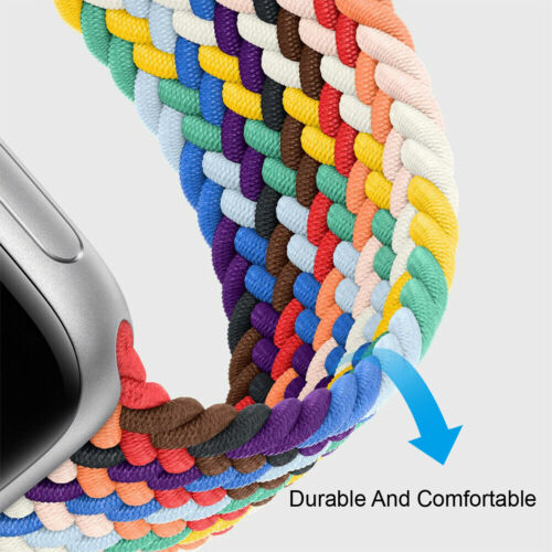 For Apple Watch Series SE 10 9 8 7 6 5 4 IWatch Band Nylon Strap 40 41 42 44 45 - Picture 3 of 28