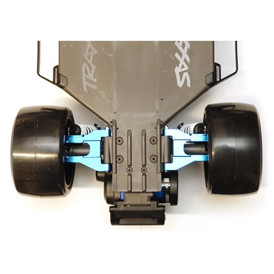 NEW STRC Alum Rear 1 Deg. Toe-in A-Arm Green with lock-nut pins : Drag Slash - Image 3 of 4