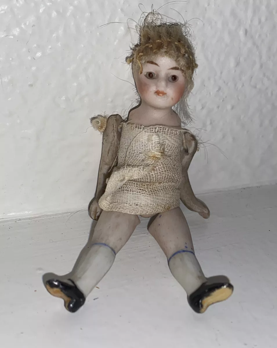 21.5” Antique Germany Bisque Doll B. 3. Brown Sleep Eyes, Compo BJ Body #L