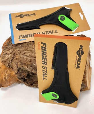 Korda Finger Stall Small Large Fingerling Fingerpad Wurfschutz Mikrofaser S L
