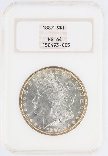 1887 Morgan Silver Dollar NGC MS64 S$1 Philadelphia Minted No Reserve