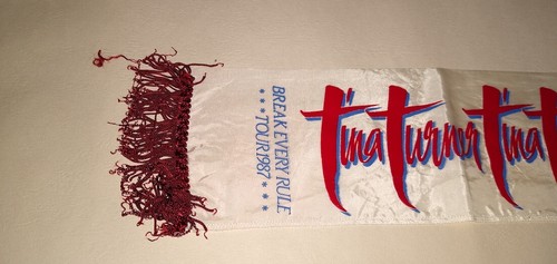 Tina Turner Break Every Rule 1987 Concert Tour Scarf red white blue - Bild 2 von 4