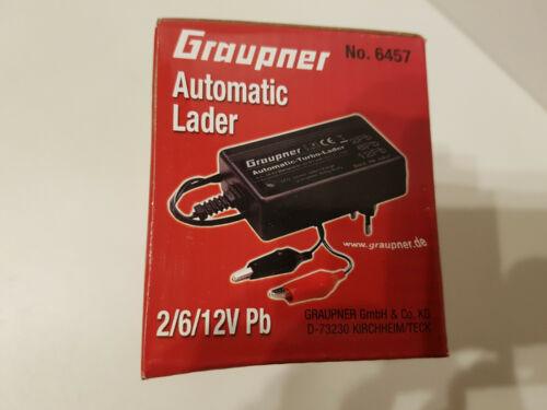 Graupner 6457 – Caricabatterie automatico 2V/6V/12V Pb (piombo) 1A 120-240V AC - Foto 3 di 8