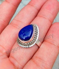 Lapis Lazuli Ring 925 Sterling Silver Ring Boho Ring Handmade Fine Ring All Size