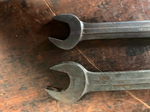 Vintage Bluepoint Supreme AF Open End Spanners 3/4-7/8 - 11/16-15/16 Made in USA - Picture 4 of 7