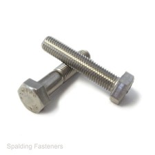 A2 Stainless Metric Fine M10 x 1.25 Hex Head Fully Threaded & Part Thread Bolts