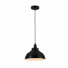 Image of E27 Industrial Large Metal Ceiling Pendant Light Dome