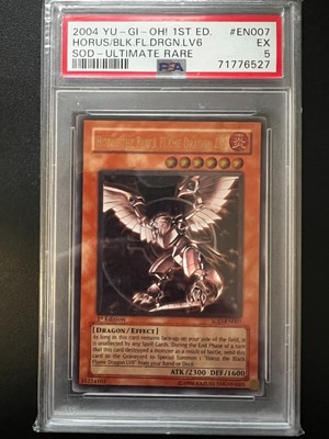 Horus the Black Flame Dragon LV6 SOD-EN007 Ultimate 1st Edition PSA 5 LP+ Yugioh