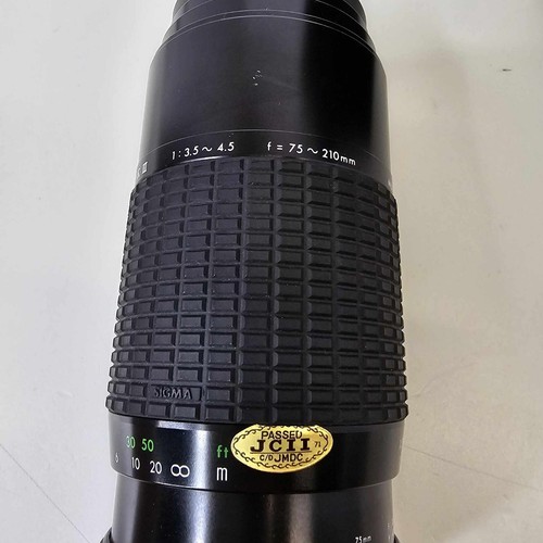 SIGMA Zoom K III 1:3.5-4.5 f = 75~210mm With Case Filter Lens Hood Made In Japan - Picture 4 of 13