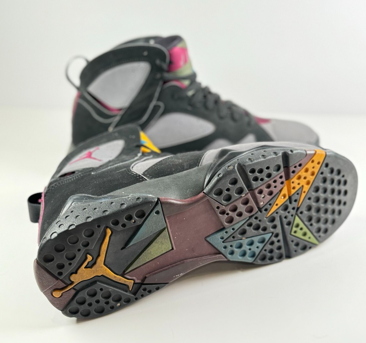Nike Air Jordan 7 Retro Bordeaux Shoes Men Gray Athletic Sneaker