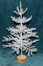 WHITE 16" FAUX GERMAN FEATHER TREE CHRISTMAS TABLETOP RETIRED ONLY 16 LEFT!!