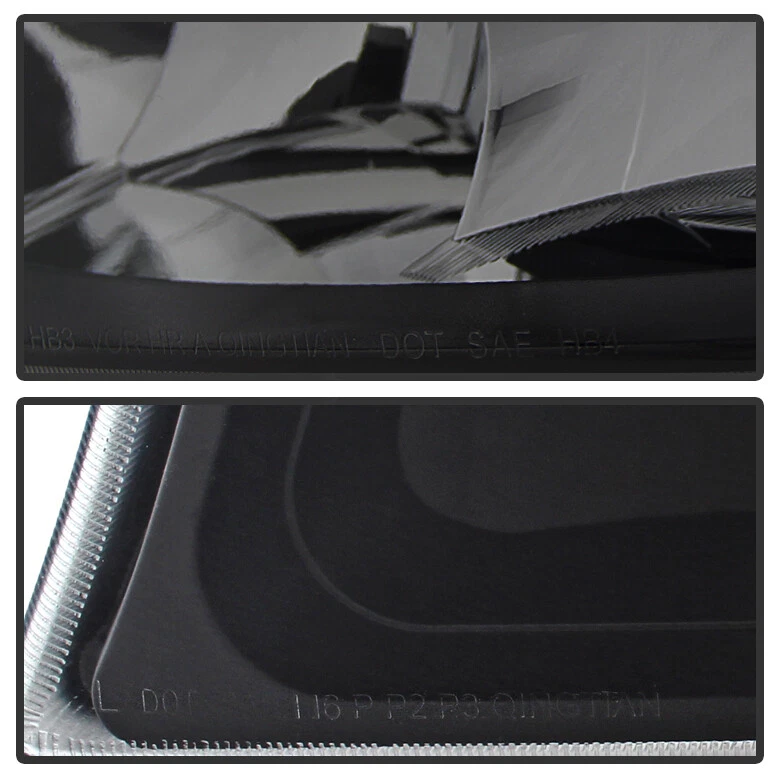 Faros + señal de giro ahumado para camioneta Chevy Silverado 1500 HD 2500 03-06 Foto 4 de 4