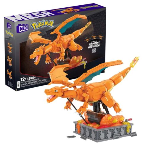 0194735133307 MEGA POKEMON MECHANICAL CHARIZARD WITH MOTION HMW05 BRICKS SET MAT - 第 1/3 張圖片