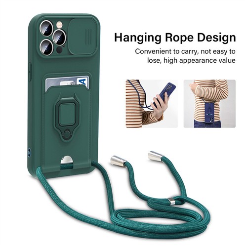 Ring Soft Case For iPhone 7 8 Plus X XR XS 11 12 13 14 15 16 Pro Max Card Cover - Picture 9 of 16