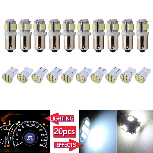 20X T10 BA9S 168 1816 LED Instrument Panel Gauge Cluster Dash Light Bulbs 194 57 - Picture 27 of 27