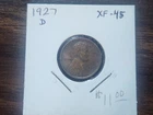 1927-D Lincoln Cent - XF+ - starting bid 50% off Greysheet List Price